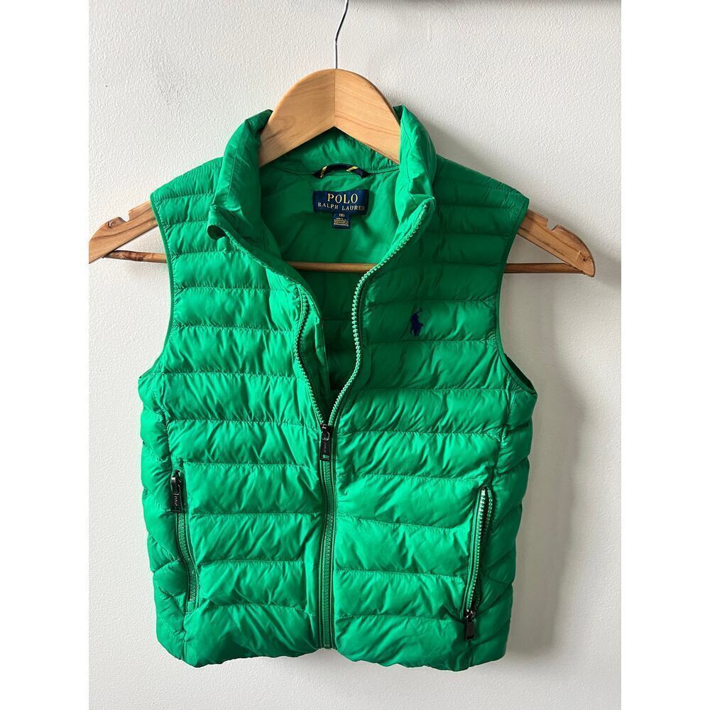 POLO Ralph Lauren kids green vest size S (8)